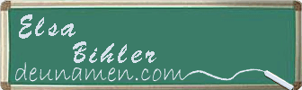 Elsa Bihler Visitenkarte